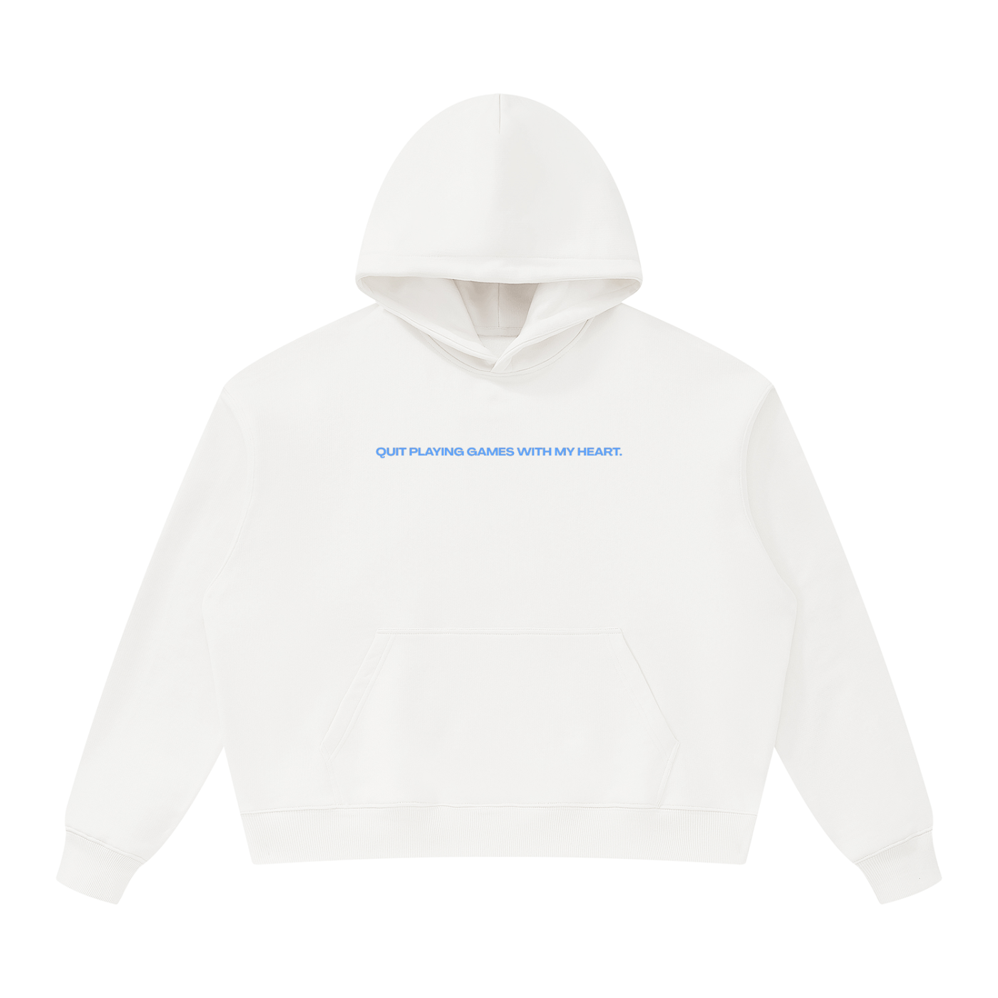 UNISEX OVERSIZED HEAVYWEIGHT HOODIE - HOMECOMING DÜSSELDORF - QUIT PLAYING GAMES WITH MY HEART