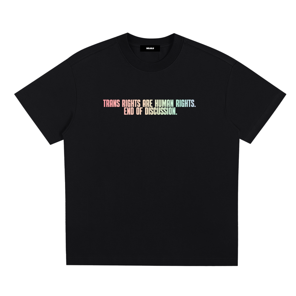 PRIDE LOOSE FIT UNISEX T-SHIRT - TRANS RIGHTS ARE HUMAN RIGHTS
