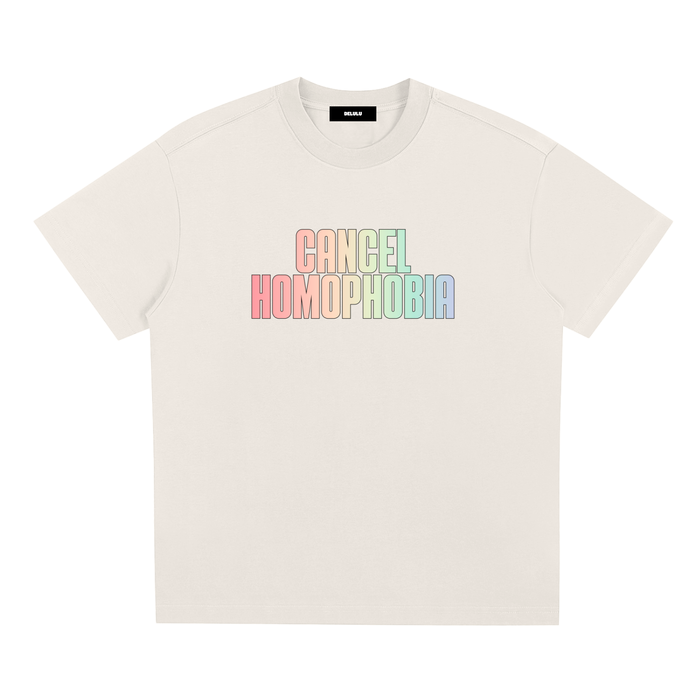 PRIDE LOOSE FIT UNISEX T-SHIRT - CANCEL HOMOPHOBIA