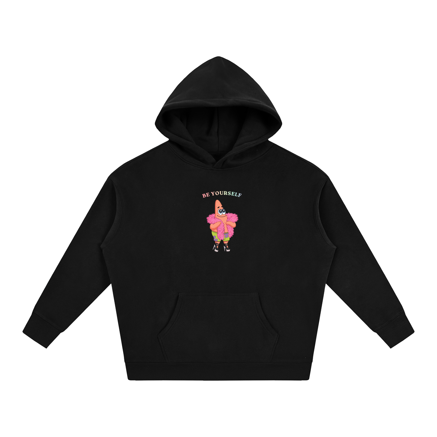 PRIDE OVERSIZED PREMIUM FLEECED HOODIE - BE YOURSELF