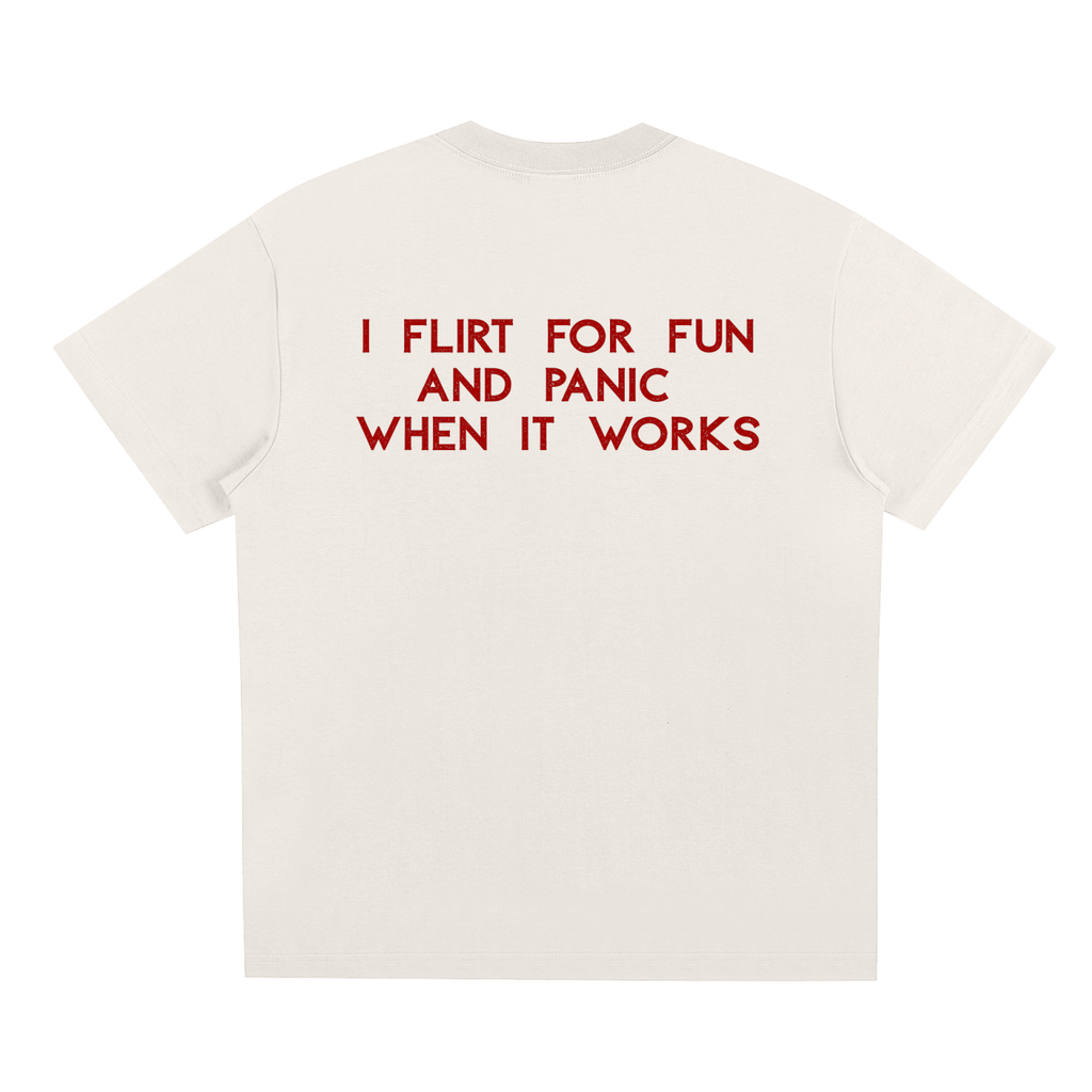 UNISEX LOOSE FIT T-SHIRT - I FLIRT FOR FUN