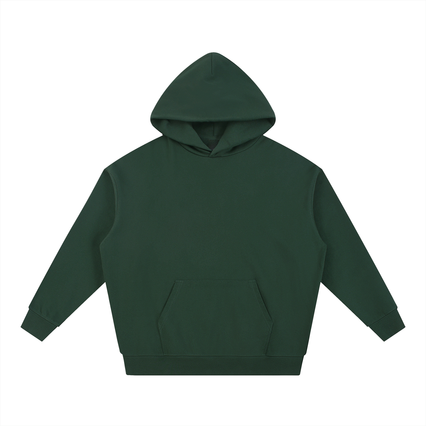 BASIC ESSENTIAL HEAVYWEIGHT HOODIE BLACKISH GREEN