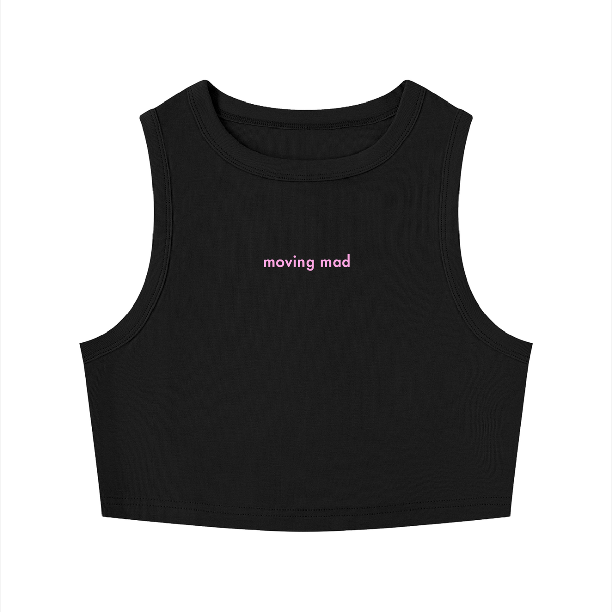 WOMEN'S CREWNECK CROP TOP - MOVING MAD
