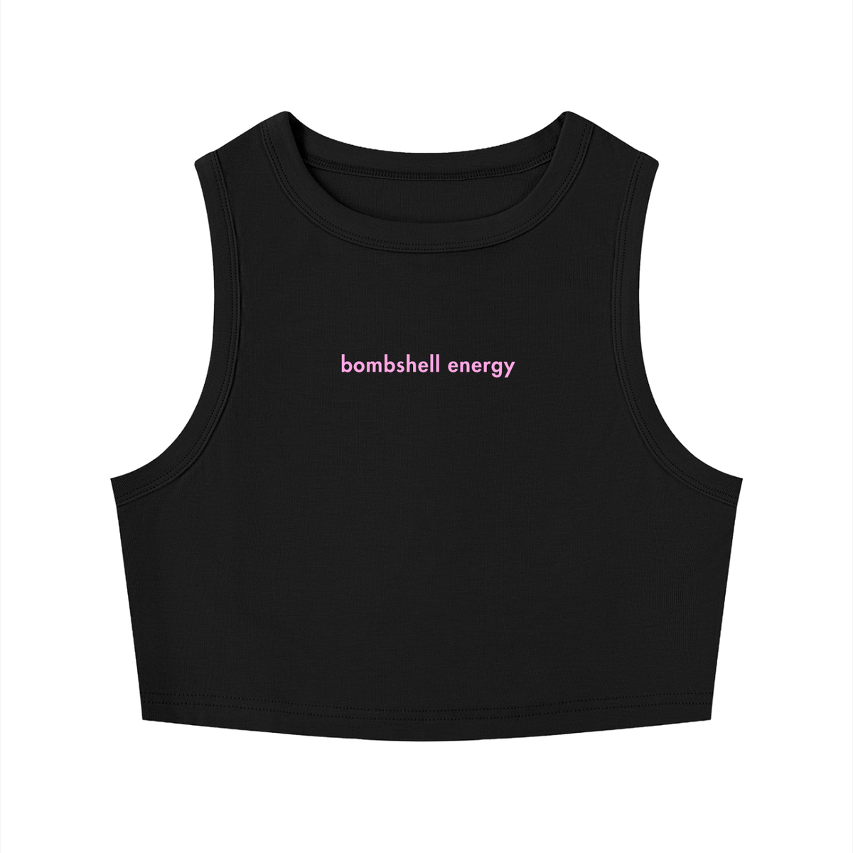 WOMEN'S CREWNECK CROP TOP - BOMBSHELL ENERGY