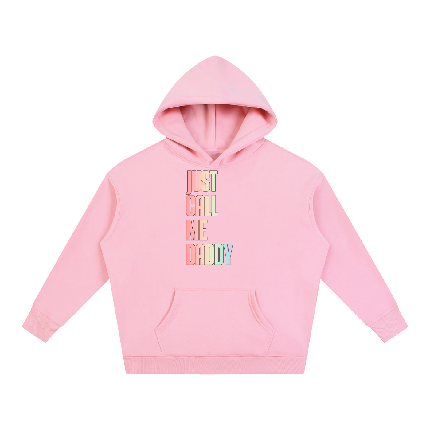PRIDE OVERSIZED PREMIUM FLEECED HOODIE - JUST CALL ME DADDY