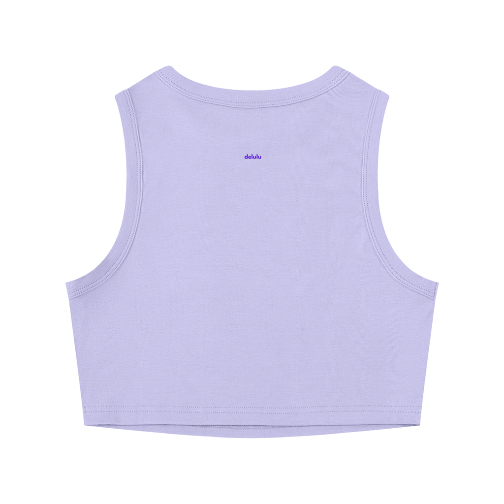 MAIN CHARACTER TIGHT CREWNECK CROP TANK TOP - CURRENTLY OFF SCRIPT