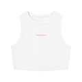 WOMEN'S CREWNECK CROP TOP - HEAD GONE