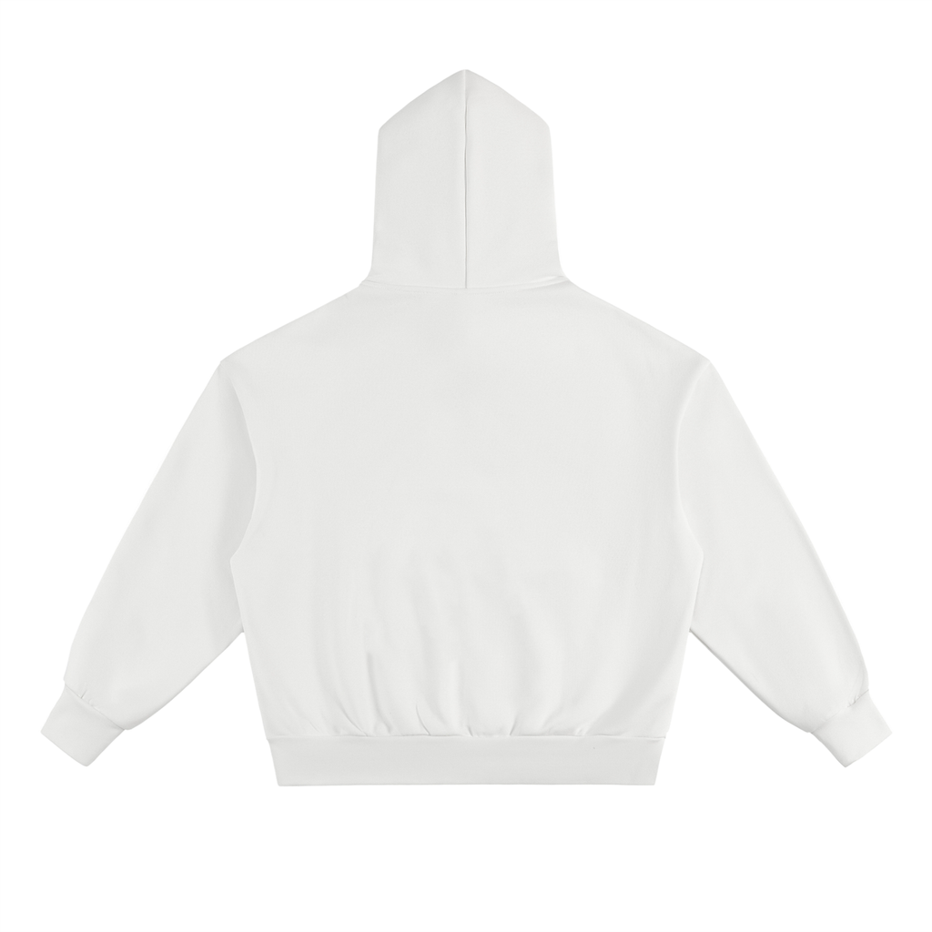 BASIC ESSENTIAL HEAVYWEIGHT FLEECE HOODIE WHITE