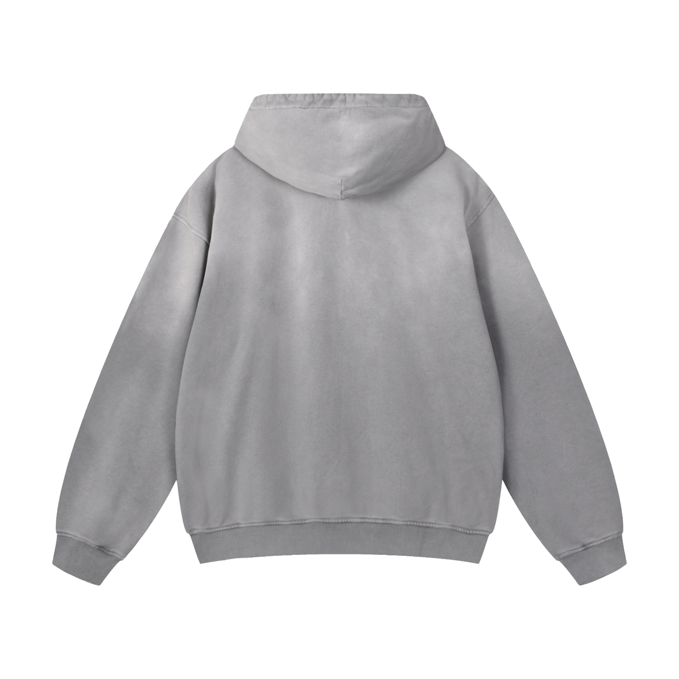 Gray hoodie on a white background