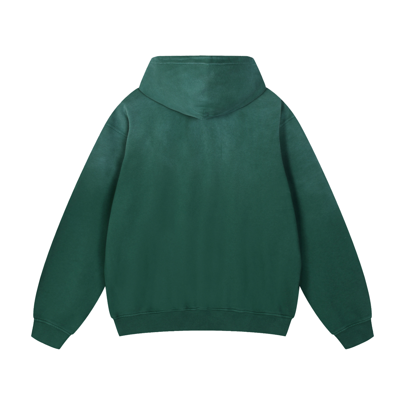 PREMIUM UNISEX BASIC SUNFADE HEAVYWEIGHT OVERSIZED HOODIE GREEN