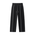 WOMAN ESSENTIAL STRAIGHT-LEG SWEATPANTS  - BLACK