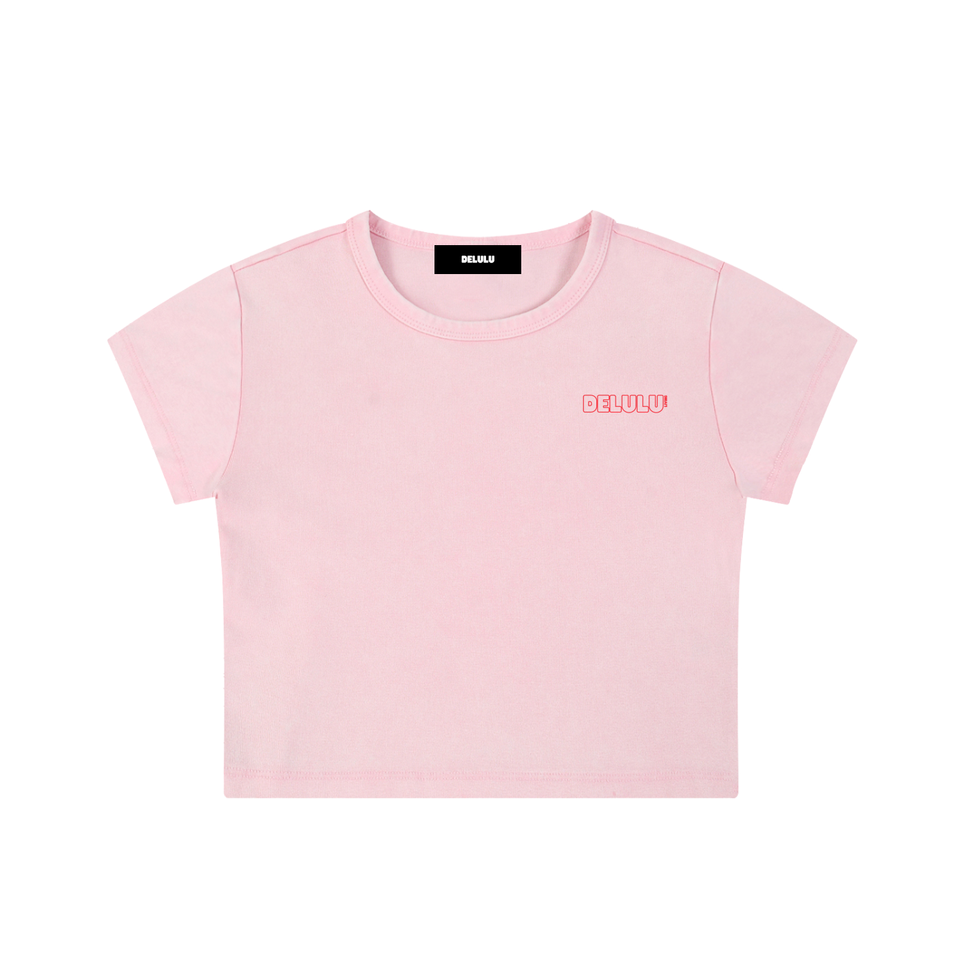 SNOW WASHED CROP TOP - DELULU CLUB