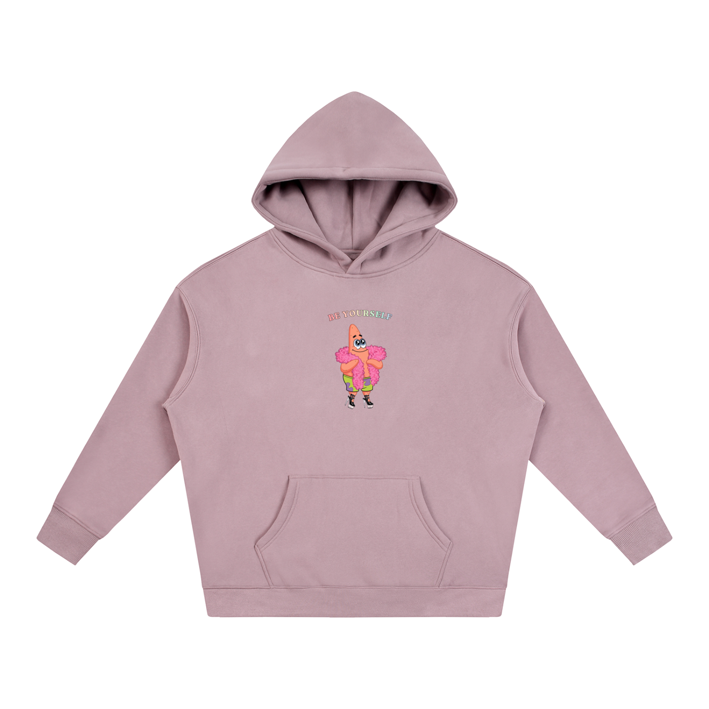 PRIDE OVERSIZED PREMIUM FLEECED HOODIE - BE YOURSELF