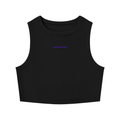 MAIN CHARACTER TIGHT CREWNECK CROP TANK TOP -  HAPPY & UNAVALIABLE