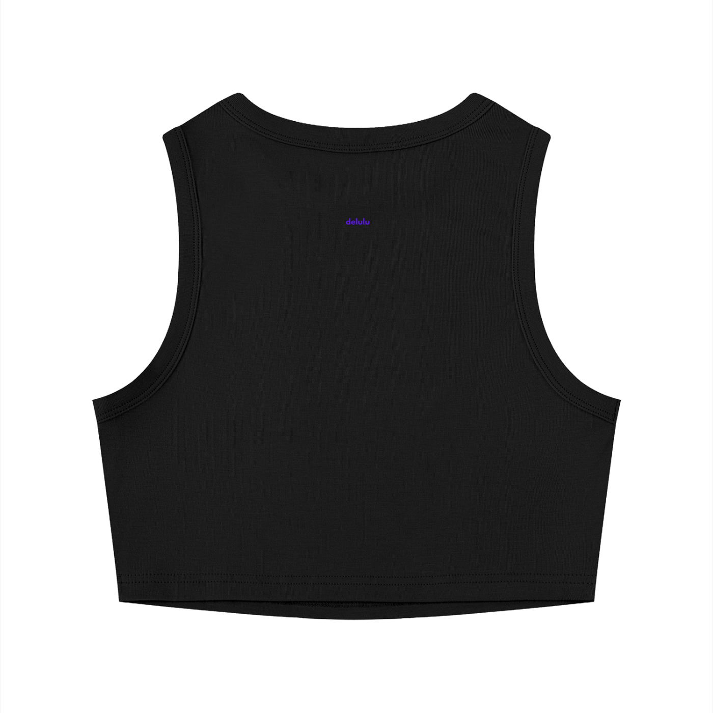 MAIN CHARACTER TIGHT CREWNECK CROP TANK TOP -  INDEPENDENTLY CHAOTIC