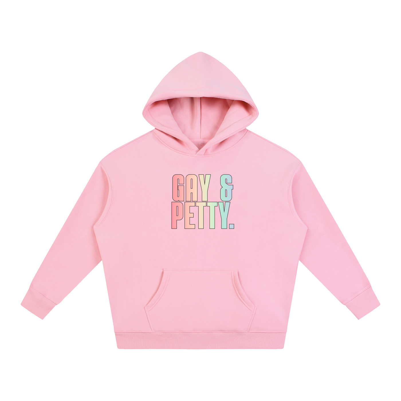 PRIDE OVERSIZED PREMIUM FLEECED HOODIE - GAY & PETTY