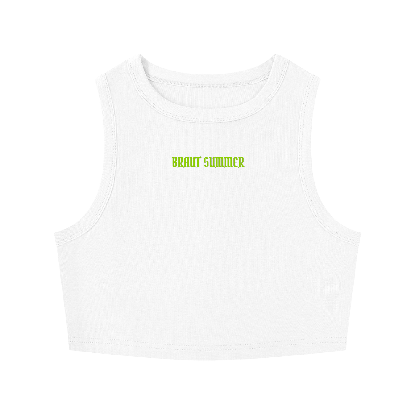 WOMEN'S TIGHT CREWNECK CROP TANK TOP - BRAUT SUMMER