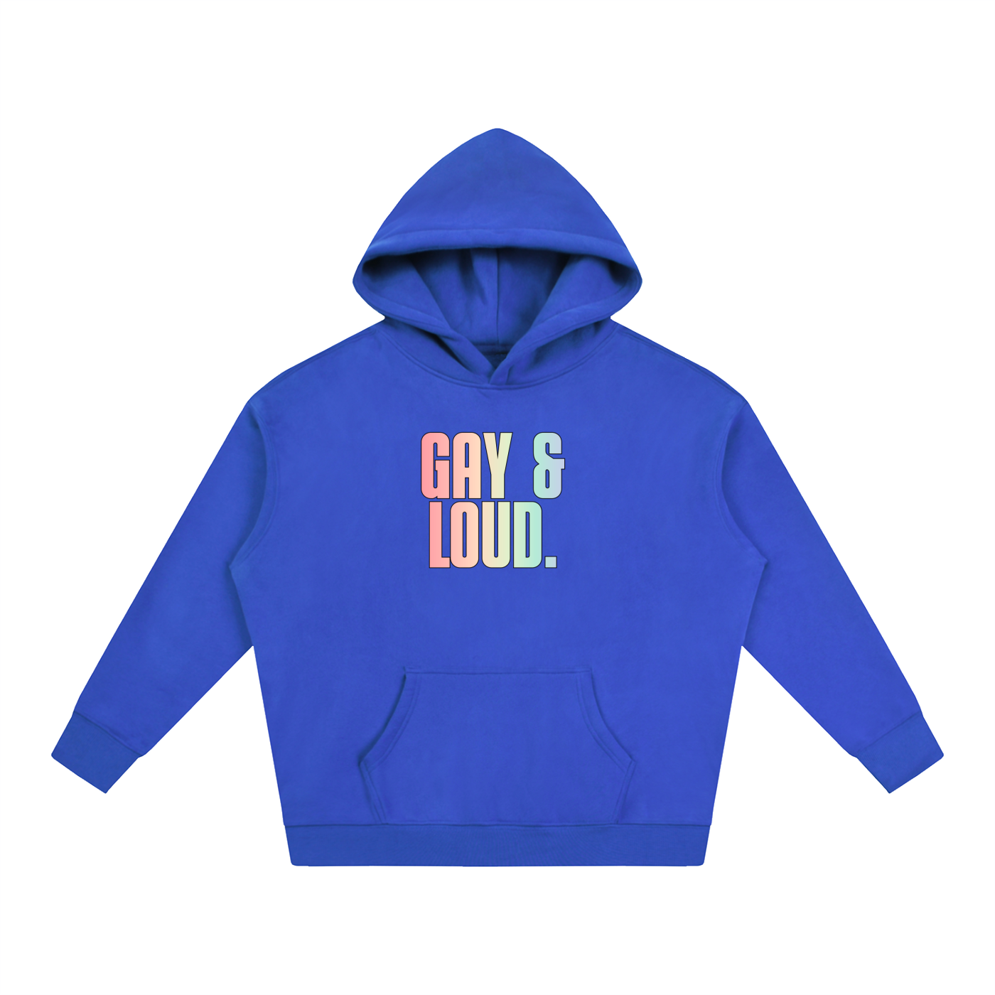 PRIDE OVERSIZED PREMIUM FLEECED HOODIE - GAY & LOUD