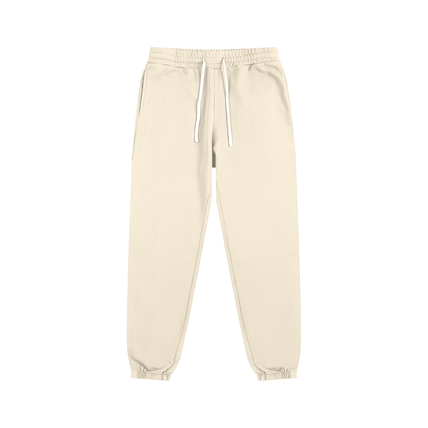 BASIC ESSENTIAL SWEATPANTS APRICOT CREAM
