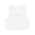WOMEN'S CREWNECK CROP TOP - PULL ME FOR A CHAT