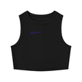 MAIN CHARACTER TIGHT CREWNECK CROP TANK TOP -  VERY LOW EXPECTATIONS. LUCKY YOU.