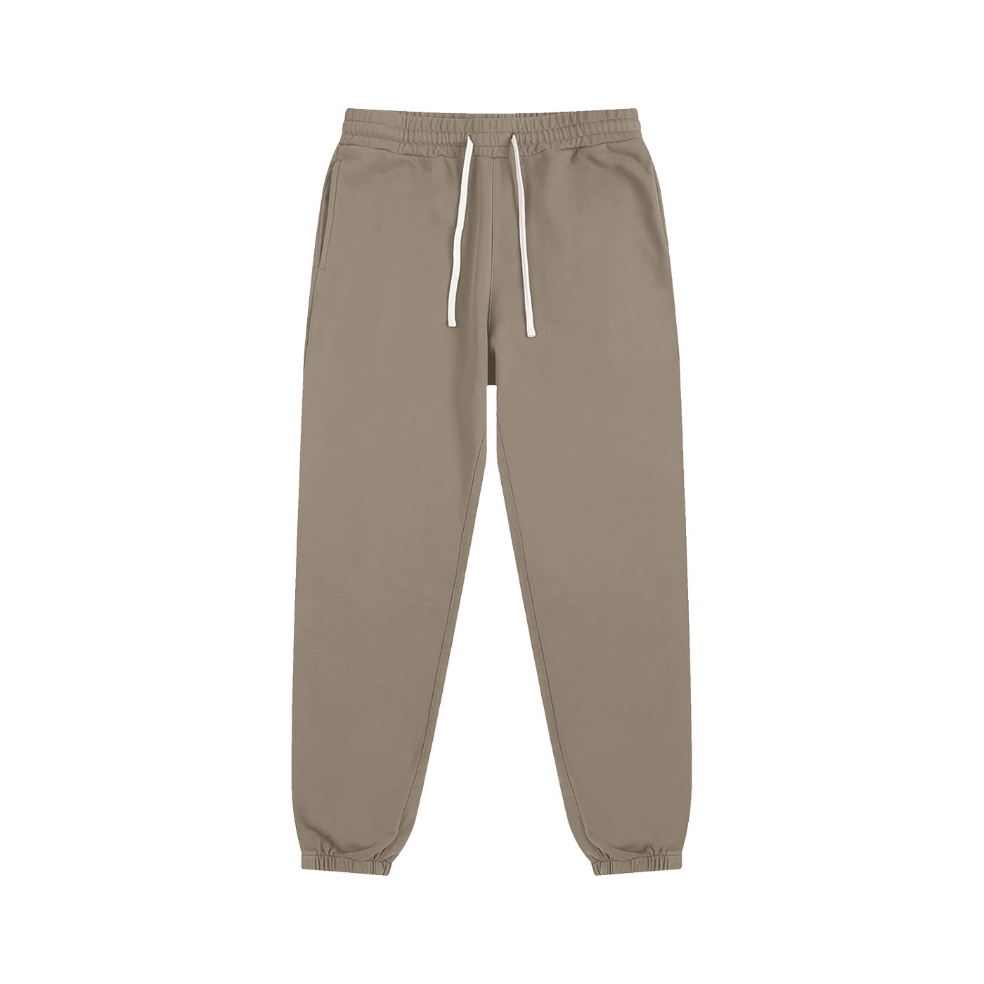 BASIC ESSENTIAL SWEATPANTS GREY COFFEE