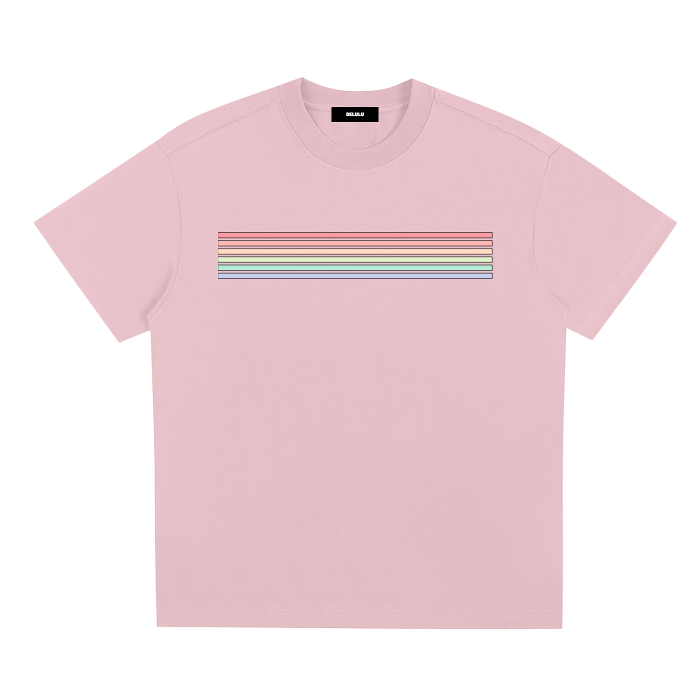 PRIDE LOOSE FIT UNISEX T-SHIRT -  PASTEL RAINBOW