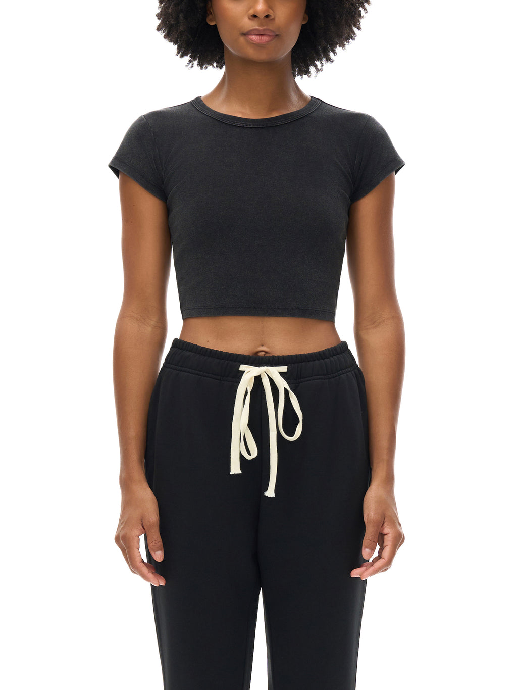 SNOW WASHED CROP TOP - DELULU CLUB
