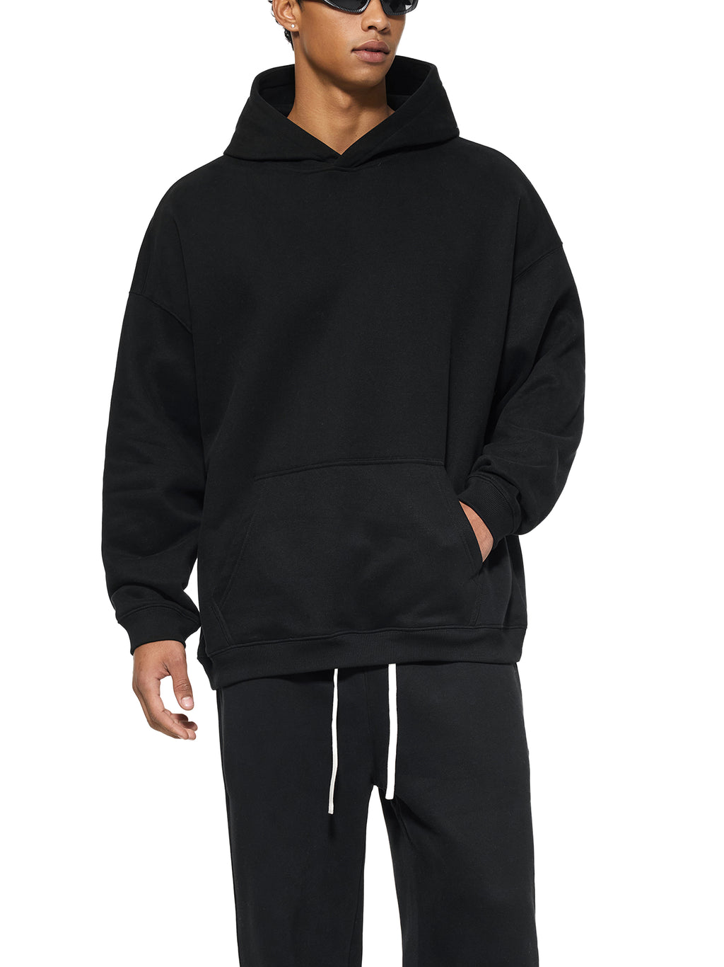 OVERSIZE FLEECED HOODIE - PARIS GOOD FOR ADULTERY.