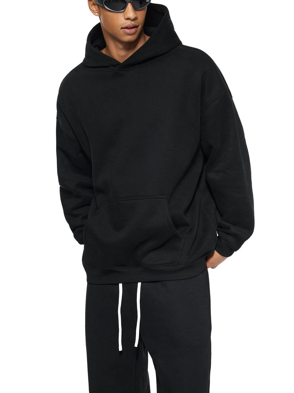OVERSIZE FLEECED HOODIE - PARIS GOOD FOR ADULTERY.