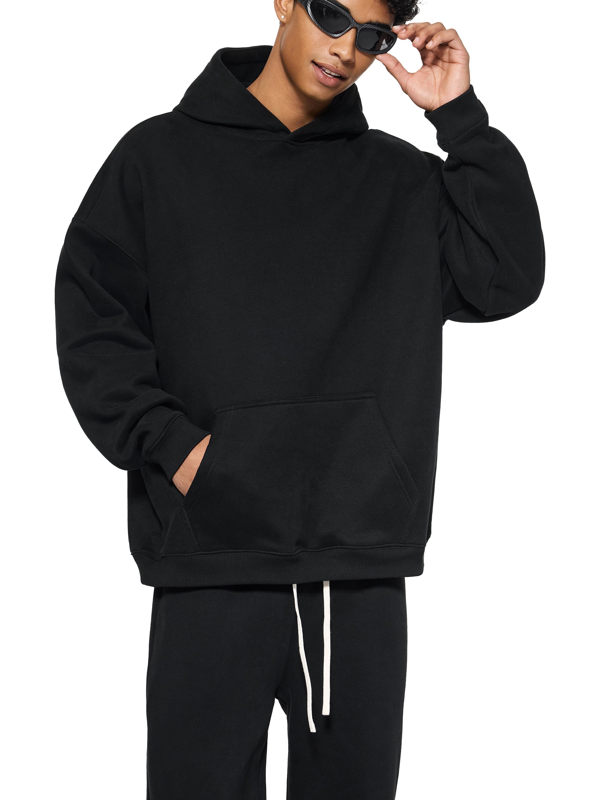 OVERSIZE FLEECED HOODIE - PARIS GOOD FOR ADULTERY.