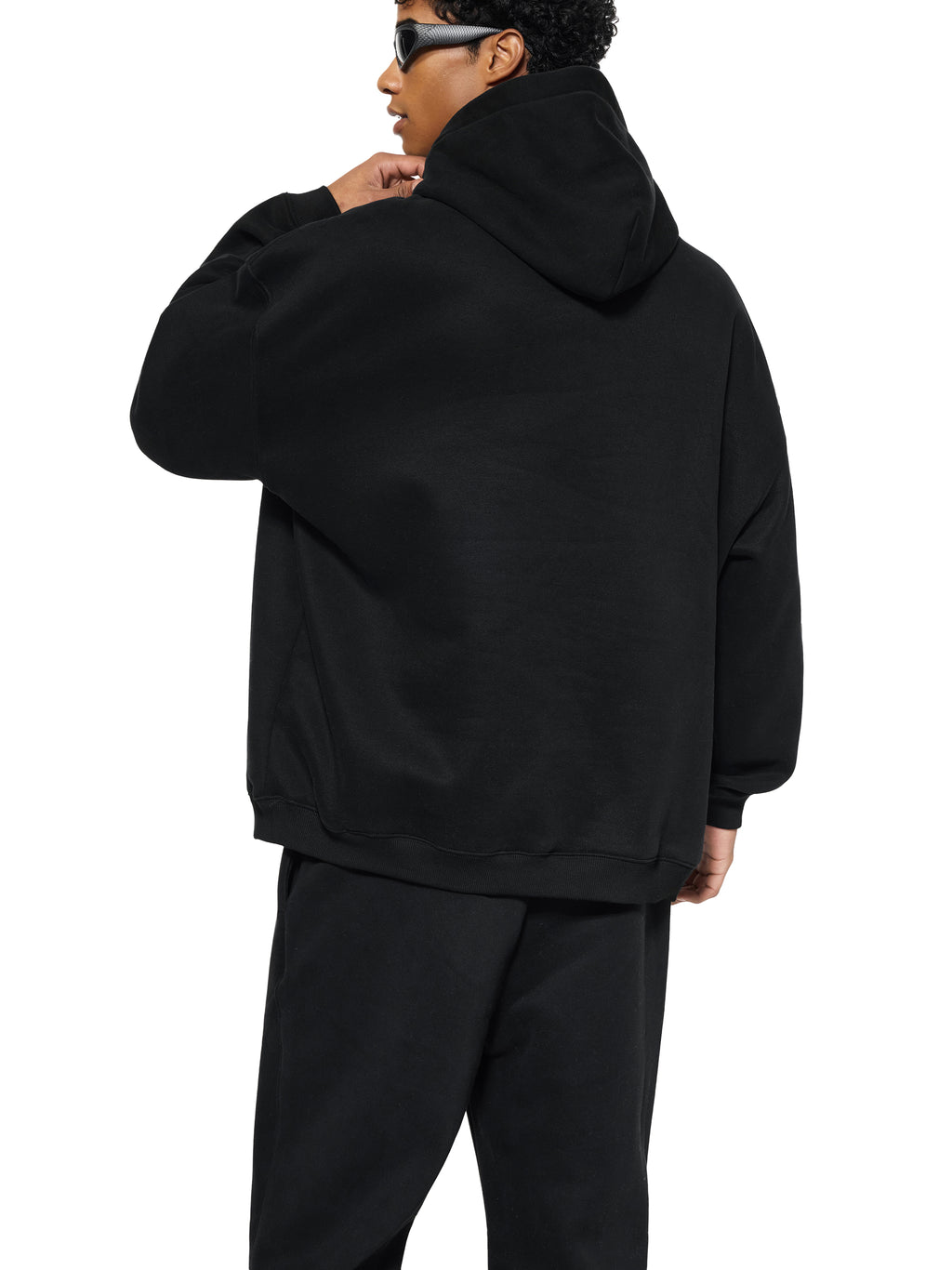 OVERSIZE FLEECED HOODIE - PARIS GOOD FOR ADULTERY.